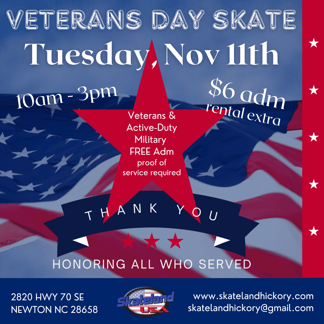 Veterans Day Skate 2025 Veterans Day Skate 2025