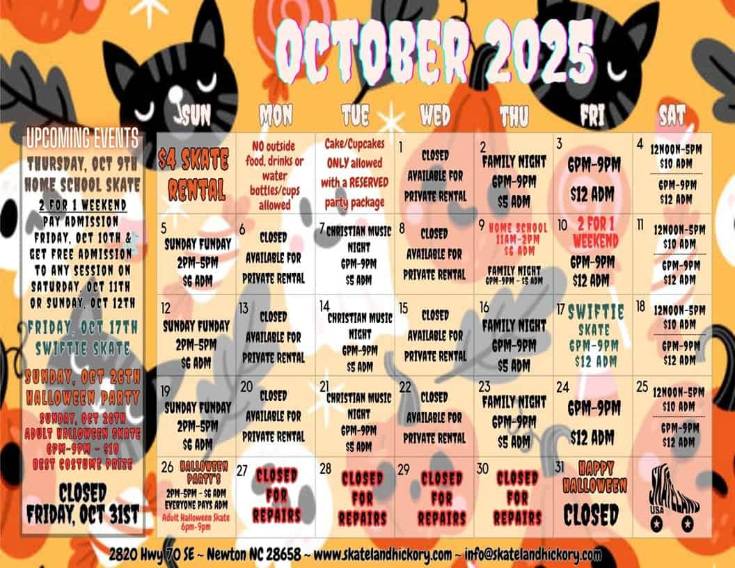 oct25 cal oct'25 calendar