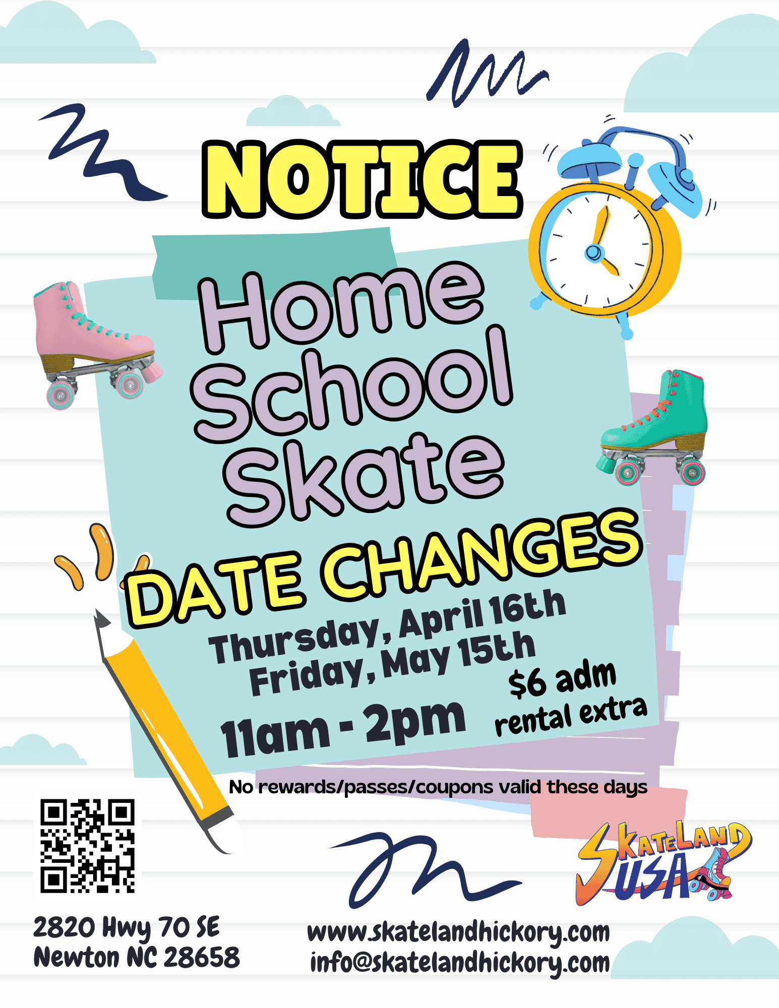 home school date changes